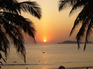 Sundown at Bogmallo Beach Resort Goa